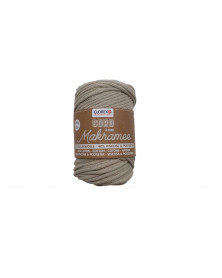 Makramee Cord 3mm 250g, woven taupe